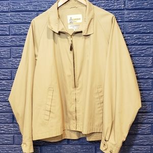 LONDON FOG JACKET TAN 44 LONG ZIP UP